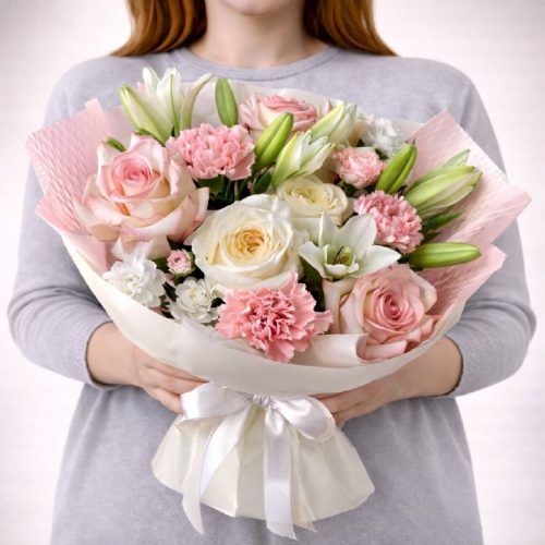 Букет «Розовый шёлк»